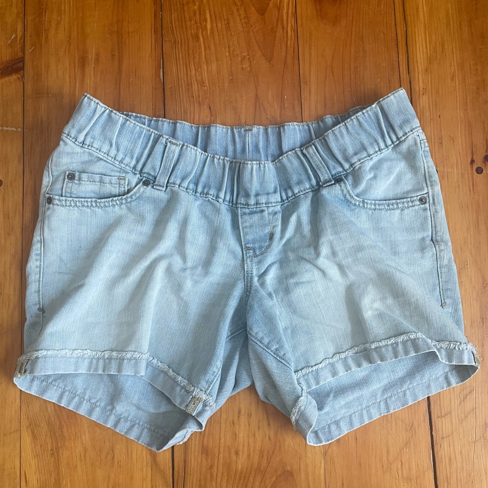 Old Navy Light Blue Jean Shorts Maternity